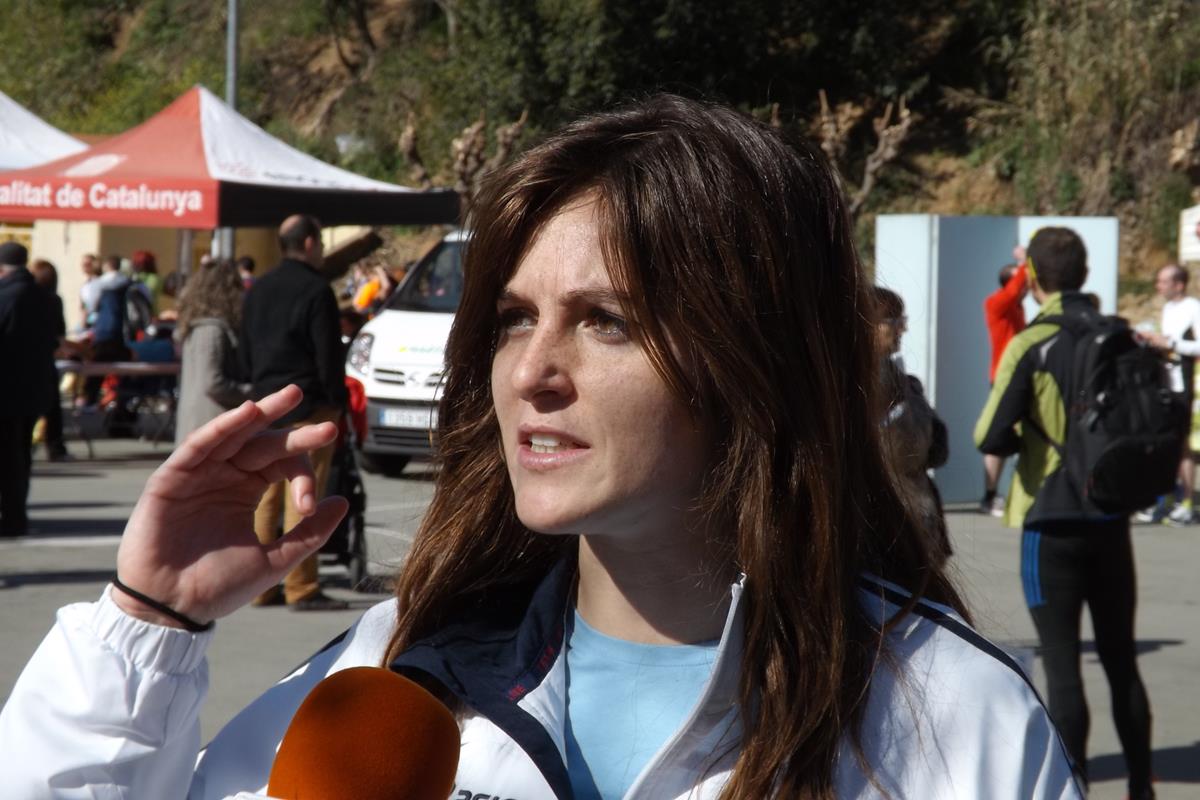 La primera f�mina classificada, Carla Moreno, del CA Laiet�nia