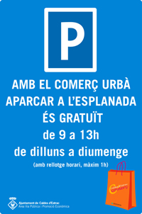 cartell aparcament comercial