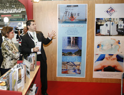 visita ministra estand caldes termatalia 2010