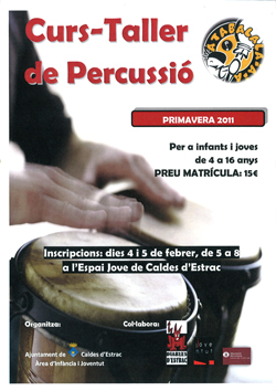 cartell curs taller percussio carrer 2011
