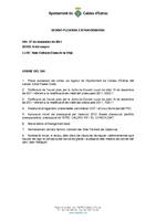 Ordre del dia Ple Extraordinari 27 de desembre de 2011