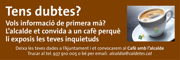 cafè amb l'alcalde
