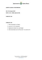Ordre del dia (29 de mar&ccedil; de 2012)
