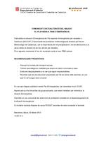 Comunicat CECAT 2 febrer 2012