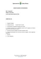 Ordre del dia ple extraordinari 13 de maig de 2013