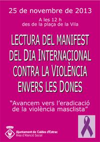 cartell 25 novembre violència gènere 2013