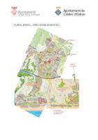 Plànol amb les zones d'aparcament designades a Caldes d'Estrac i Sant Vicenç de Montalt