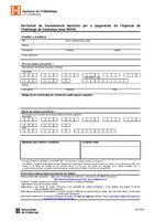 Sol·licitud de transferència bancària per a pagaments de l'Agència de l'Habitatge de Catalunya