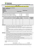 Sol·licitud Activitats Escolars 2022-2023 (castellà)