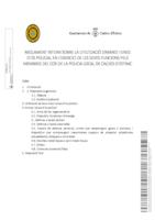 Reglament intern sobre la utilització d'armes i eines d'ús policial en l'exercici de les seves funcions pels membres del cos de la Policia Local de Caldes d'Estrac
