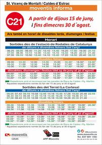 Horari d'estiu autobús