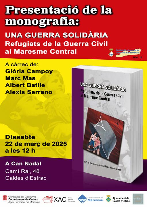 cartell presentació llibre guerra solidària