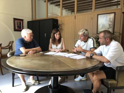 Reunió amb els nous propietaris de l'Hotel Colon