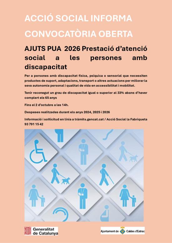 Cartell dels Ajuts PUA 2026