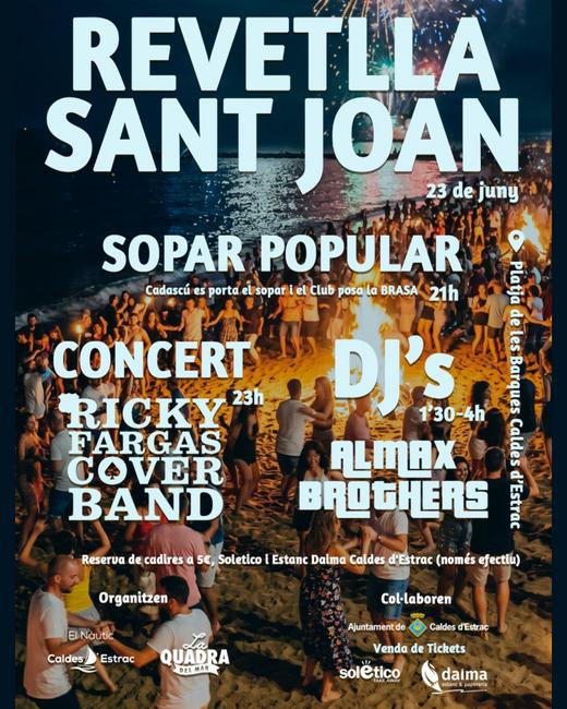 Cartell de la Revetlla de Sant Joan de Caldes d'Estrac