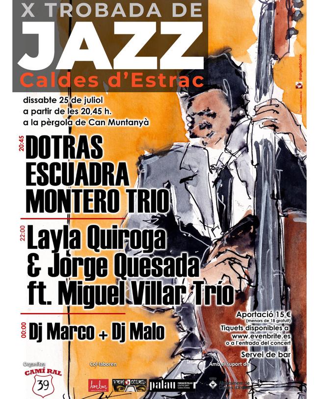 Cartell de la X Trobada de Jazz de Caldes d'Estrac