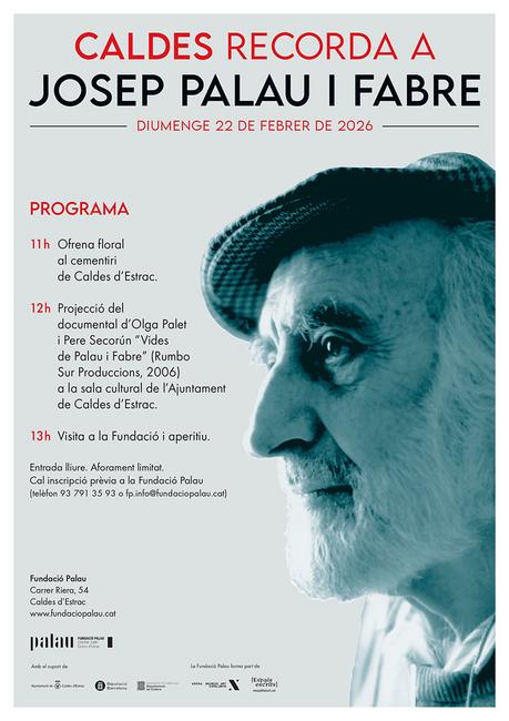 cartell acte Josep Palau i Fabre