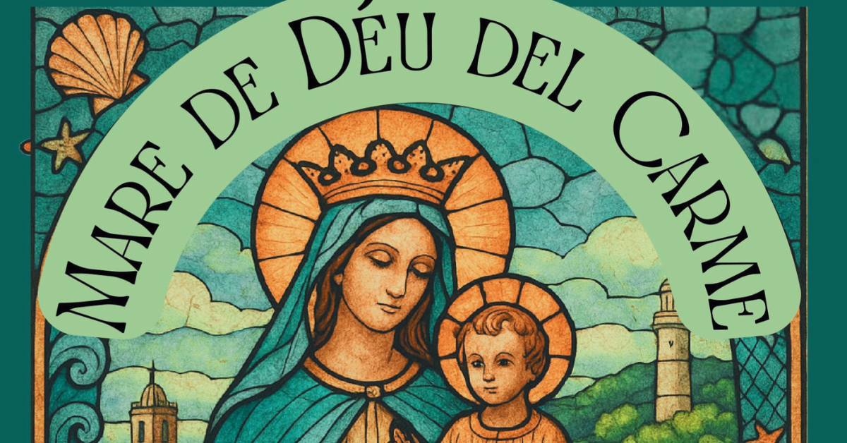 Imatge Web del cartell de les celebracions de la Mare de D�u del Carme