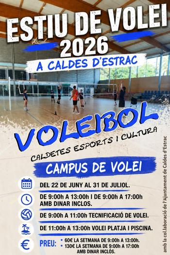Cartell Casal V&ograve;lei Caldes d'Estrac