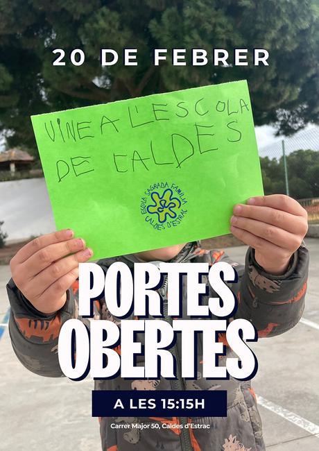 cartell portes obertes escola