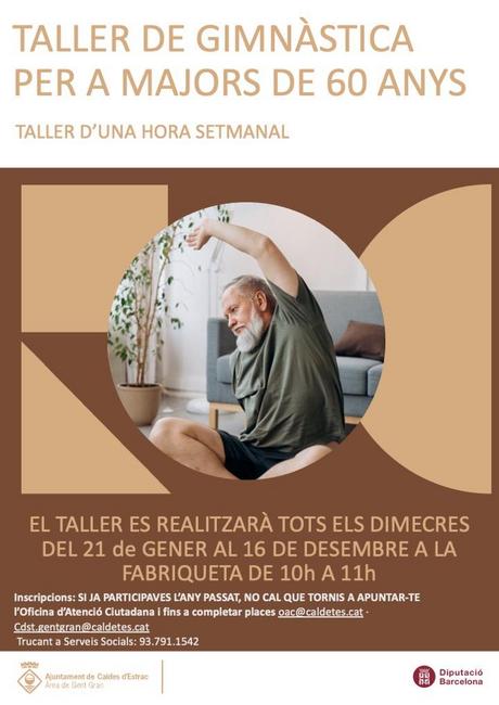 cartell taller gimn&agrave;stica gent gran