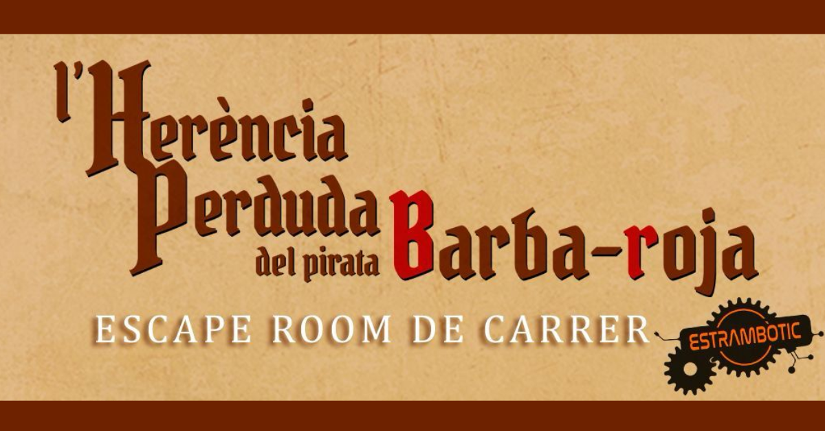 Imatge web de l'Escape Room “L�Her�ncia perduda del pirata Barba-roja”