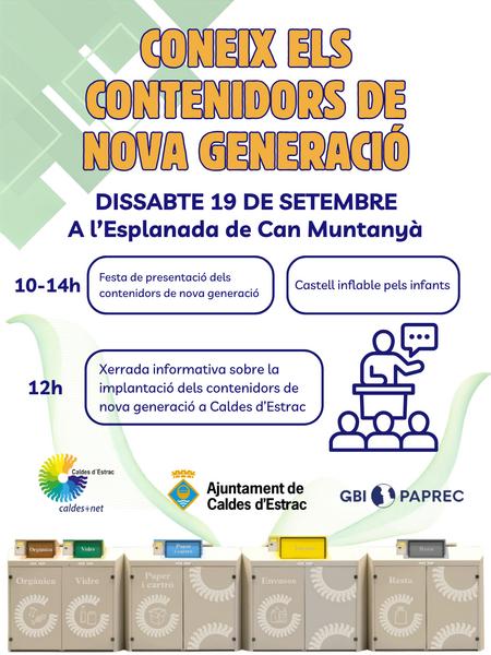Cartell de presentaci&oacute; dels contenidors de nova generaci&oacute;
