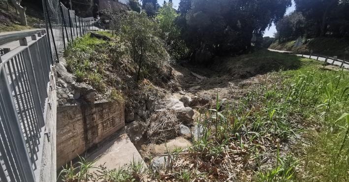 La riera del Gorg a Caldes d'Estrac