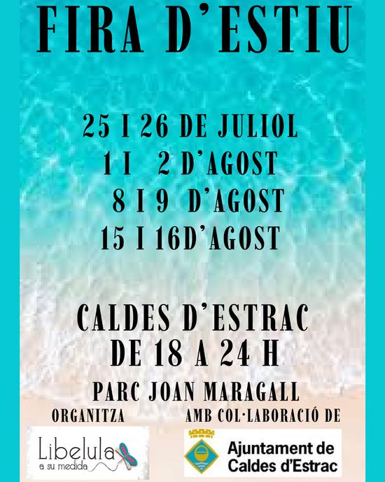 Cartell de la Fira d'Estiu del Parc Joan Maragall