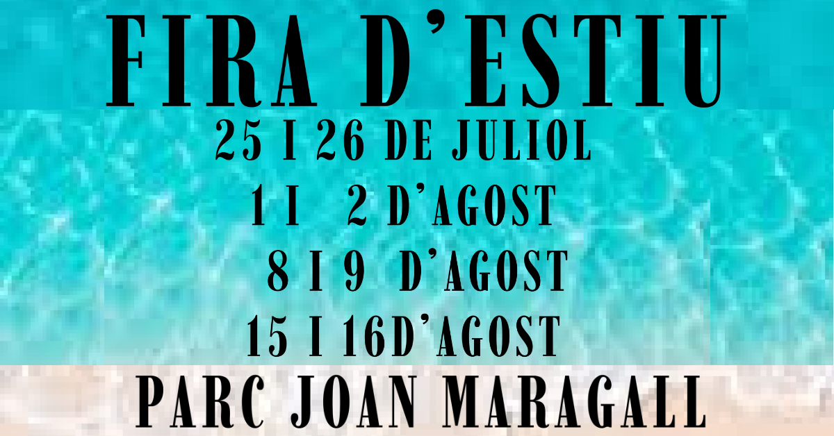 Imatge web de la Fira d'Estiu del Parc Joan Maragall