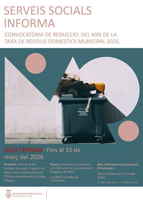 cartell bonificaci&oacute; taxa residus