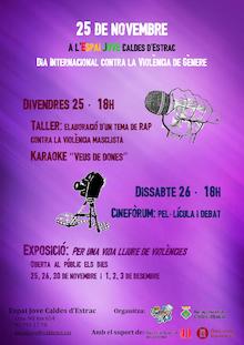 Cartell Espai Jove contra violencia masclista
