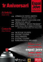 1r aniversari espai jove